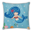 Mosaic on Cushion 18x18 Pearl Swimmer - Diamond Dotz 