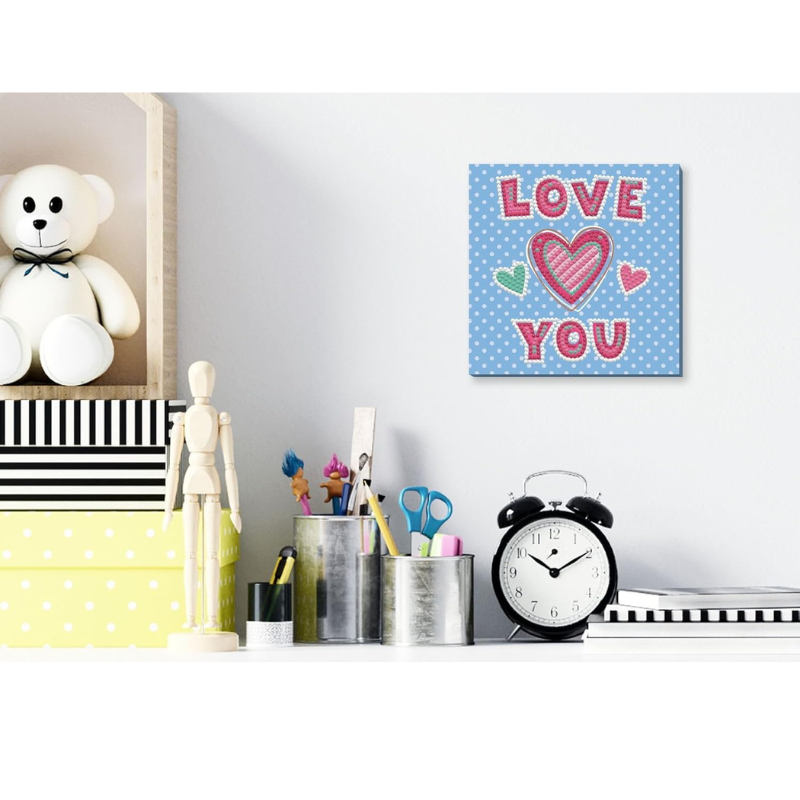 Dotz Box "Love You" Mosaic Frame 15x15 - Diamond Dotz