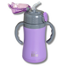 Ανοξείδωτο Παγούρι Θερμός με Εσωτερικό Καλαμάκι 300ml Lilac - Ecolife