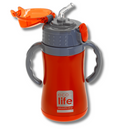 Ανοξείδωτο Παγούρι Θερμός με Εσωτερικό Καλαμάκι 300ml Red - Ecolife