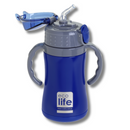 Ανοξείδωτο Παγούρι Θερμός με Εσωτερικό Καλαμάκι 300ml Navy Blue - Ecolife