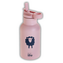 Ανοξείδωτο Παγούρι Θερμός με Εσωτερικό Καλαμάκι 350ml Pink Sheep - Ecolife