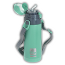 Ανοξείδωτο Παγούρι Θερμός με Εσωτερικό Καλαμάκι και Ιμάντα Μεταφοράς 400ml Mint -Ecolife