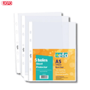 Ζελατίνα Διαφάνεια A5 Τύπου Π, 100 τεμ. Διάφανη με 5 Τρύπες Νο 4 - +Efo