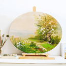 Τελάρο Καμβάς Ζωγραφικής Στρόγγυλο 20cm - +Efo