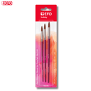 Σετ με 3 Στρόγγυλα Πινέλα σε Διάφορα Μεγέθη - +Efo