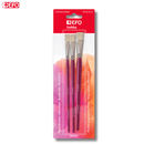 Σετ με 3 Πλακέ Πινέλα σε Διάφορα Μεγέθη - +Efo