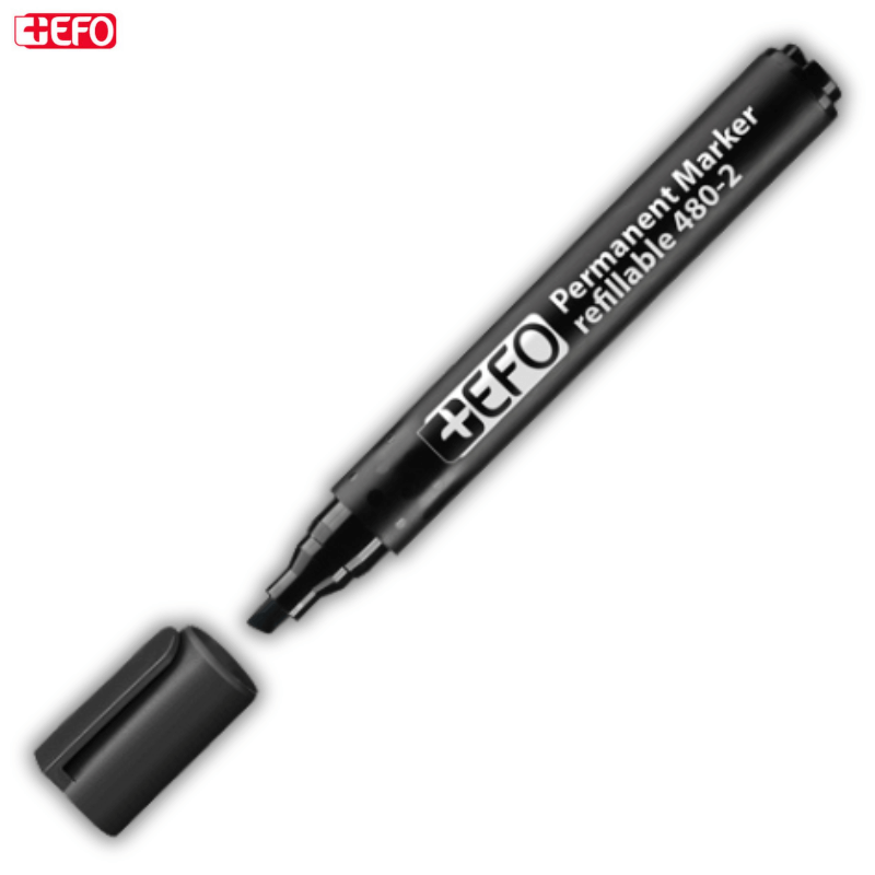 Μαρκαδόρος Κιβωτίων 470-2  Μαύρο - +Efo