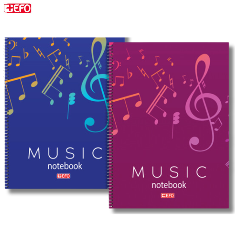 Spiral Music Notebook 40 sheets A4 21x29 - Smart Paper