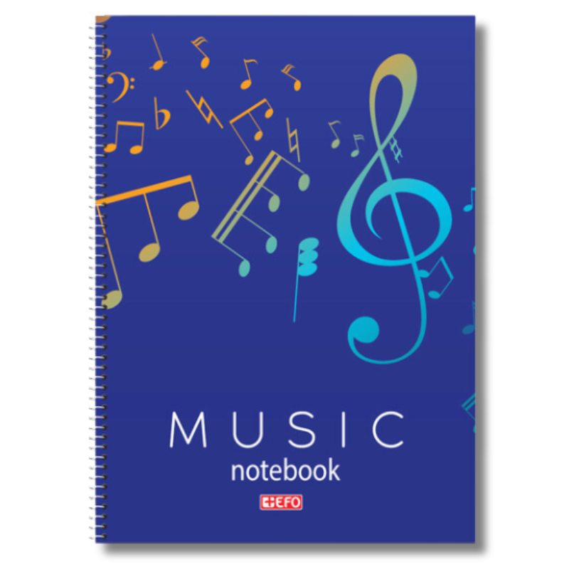 Spiral Music Notebook 40 sheets A4 21x29 - Smart Paper