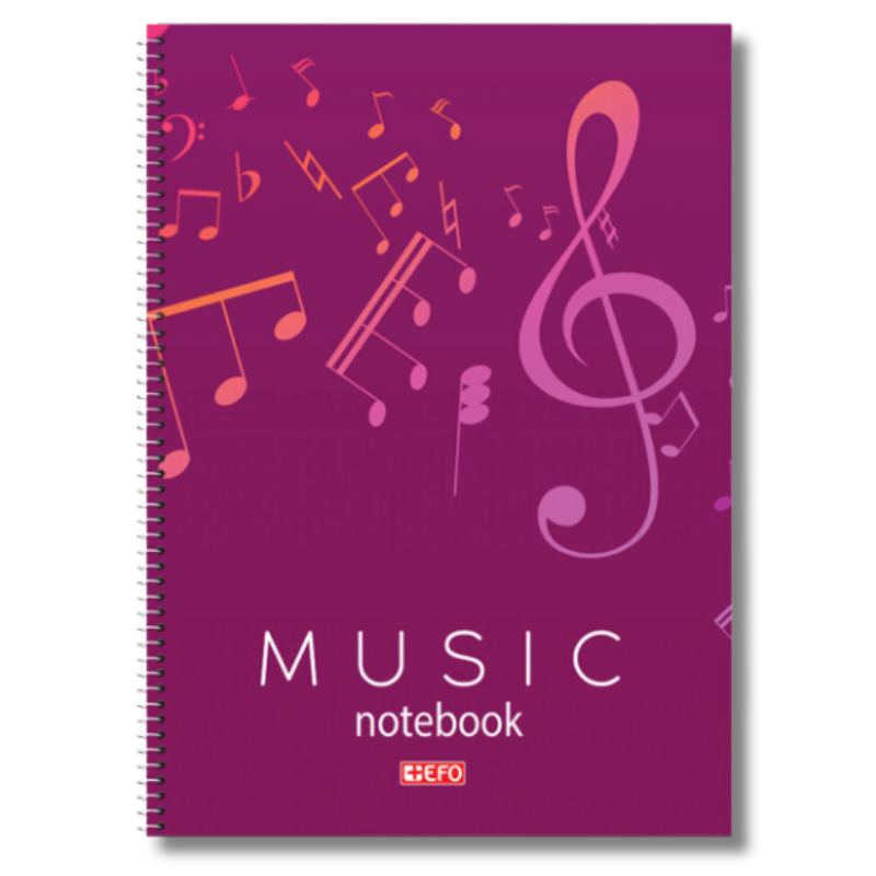 Spiral Music Notebook 40 sheets A4 21x29 - Smart Paper