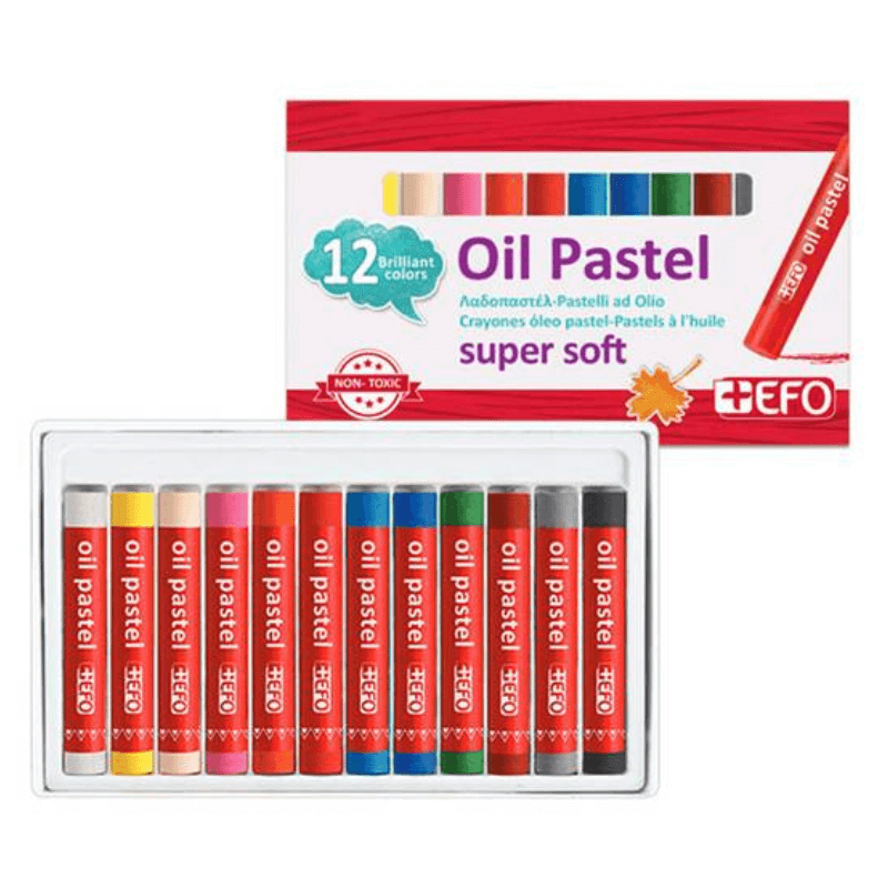 Super Soft Oil Pastel 12 Colors - Efo