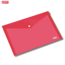 Φάκελος A4 Κόκκινος Διάφανος Πλαστικός με Κουμπί - +Efo