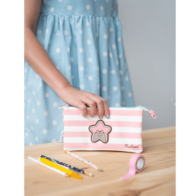 Κασετίνα Τριπλή "Pusheen Rose Collection" - Erik