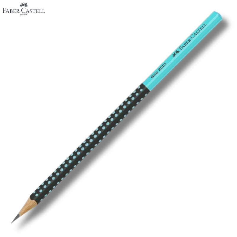 Μολύβι Grip 2001 HB Μαύρο με Τυρκουάζ - Faber Castell