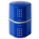 Ξύστρα Βαρελάκι Τριπλή σε Μπλέ Χρώμα "Grip"  - Faber Castell