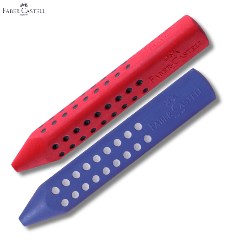 Eraser FABER CASTELL Grip 2001 Triangular, 90x14x14mm, 187101 