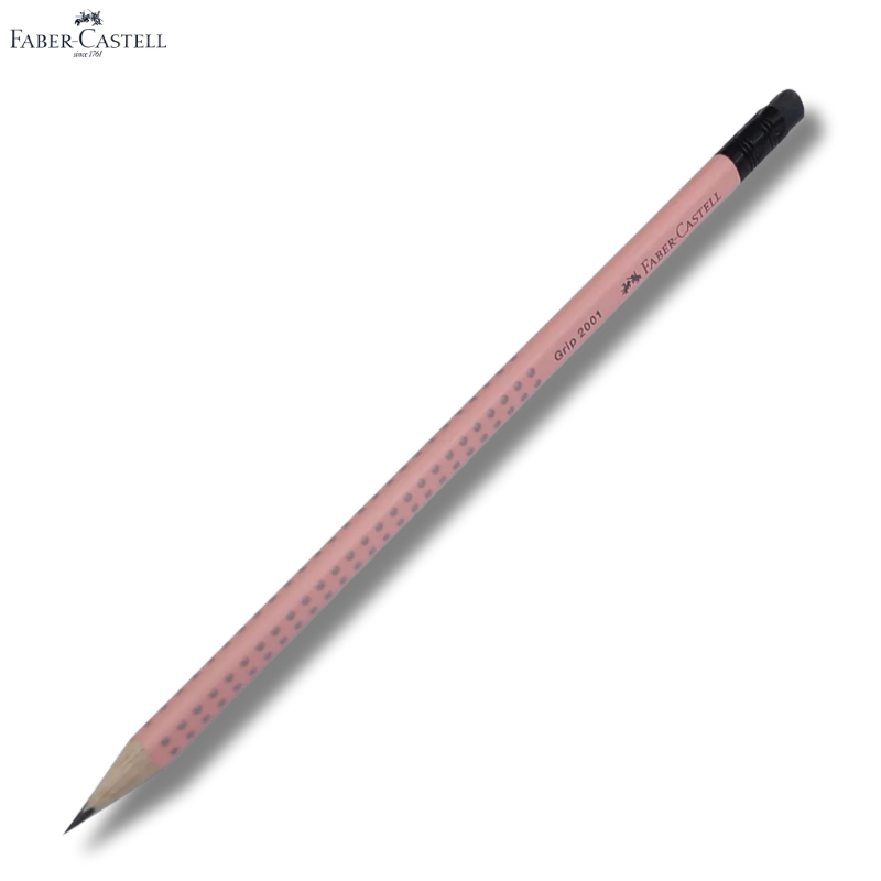 Μολύβι με Γόμα Grip 2001 B Rose Shadow - Faber Castell