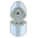 Ξύστρα Βαρελάκι Τριπλή σε Σιέλ Χρώμα Grip  - Faber Castell