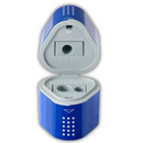 Ξύστρα Βαρελάκι Τριπλή σε Μπλέ Χρώμα "Grip"  - Faber Castell