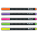 Σετ Μαρκαδόροι Grip Finepen 0.4 mm, 5 Νέον Χρώματα - Faber Castell