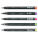 Σετ Μαρκαδόροι Grip Finepen 0.4 mm, 5 Νέον Χρώματα - Faber Castell