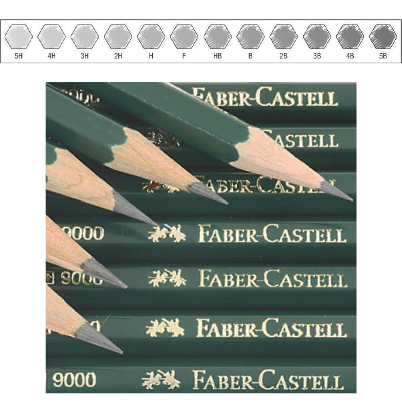 FABER CASTELL 9000 JUMBO Drawing Pencils
