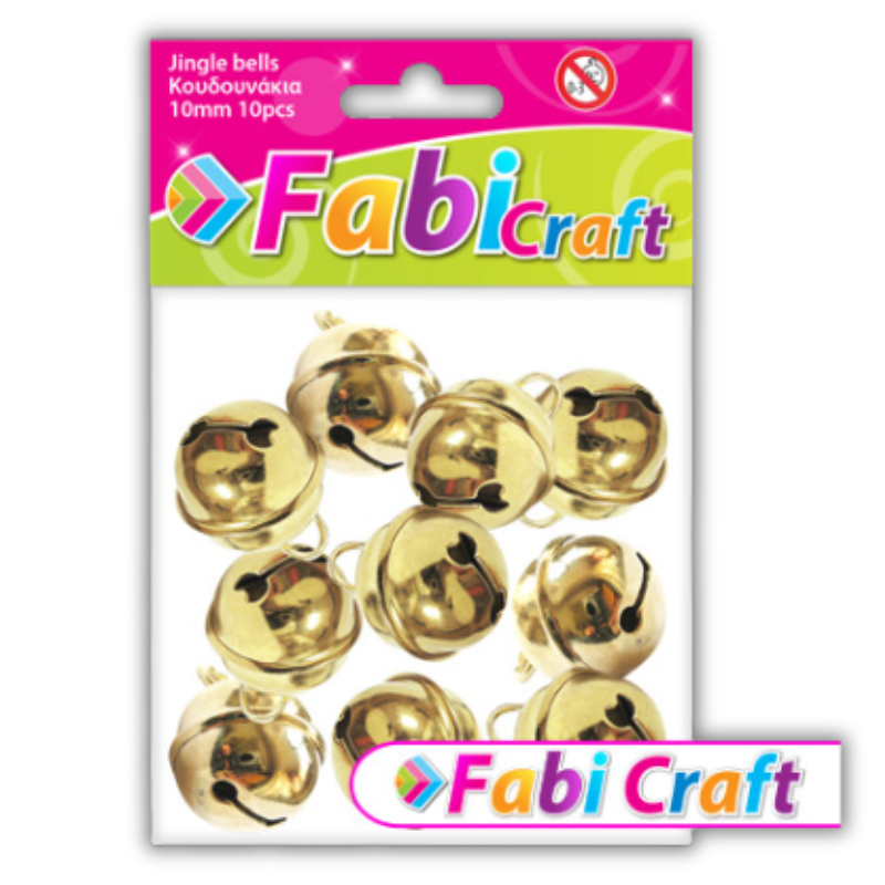 Metal Bells 10mm 10Pcs - FabiCraft