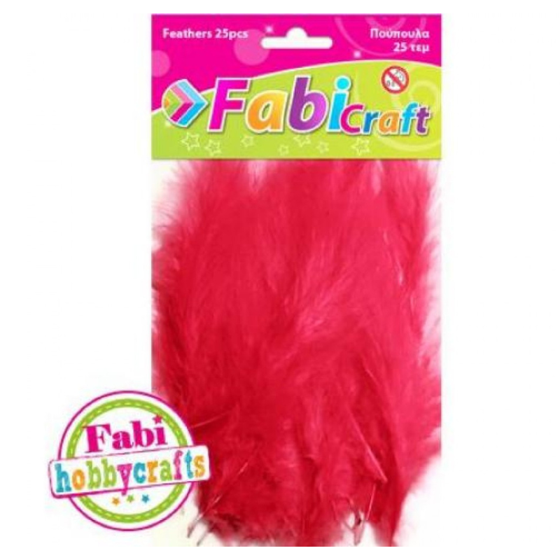 Feathers - Feathers various Colors 25Pcs - FabiCraft