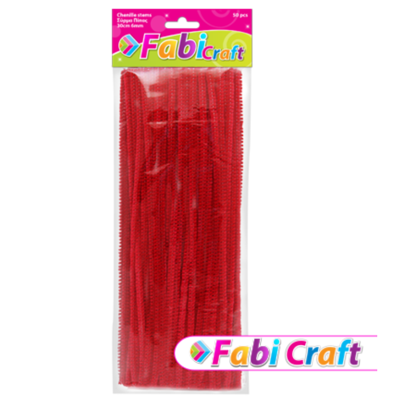 Craft Pipe Wire Brown 0.6x30cm 50Pcs - FabiCraft