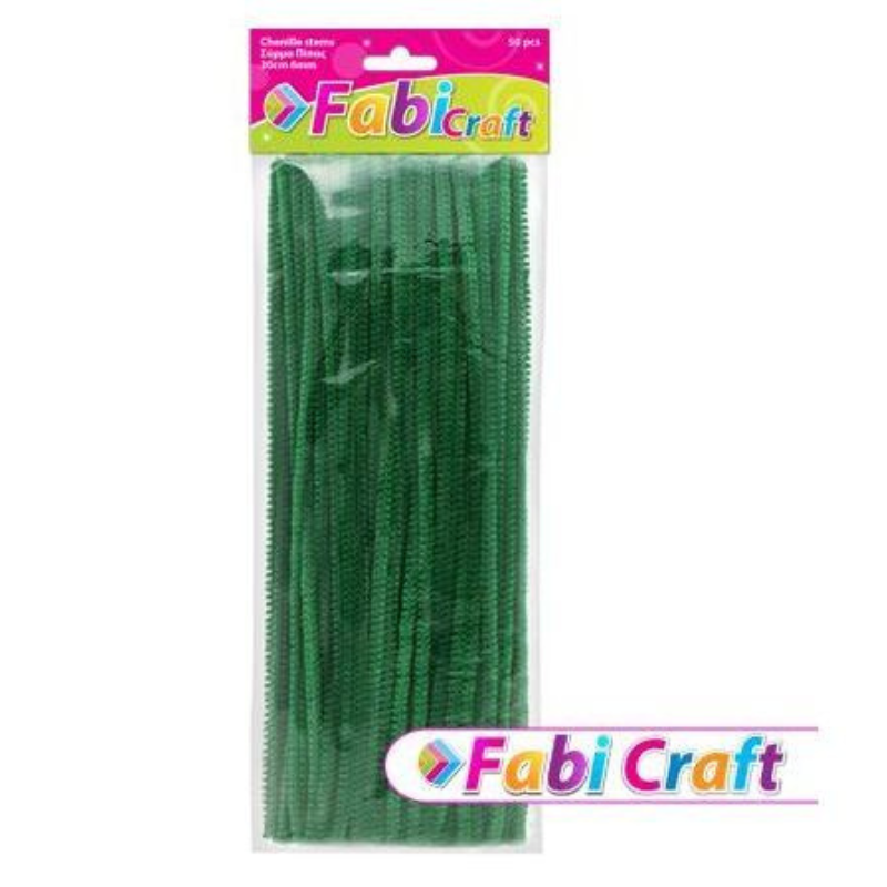 Craft Pipe Wire Brown 0.6x30cm 50Pcs - FabiCraft