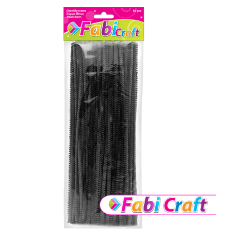 Craft Pipe Wire Brown 0.6x30cm 50Pcs - FabiCraft