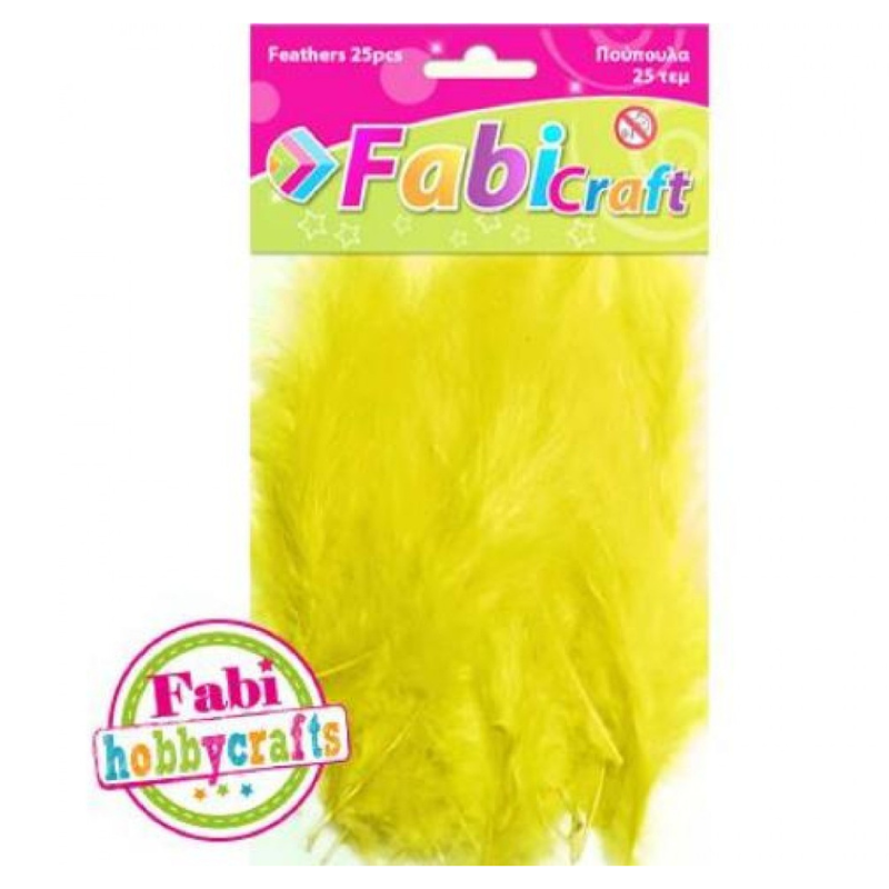 Feathers - Feathers various Colors 25Pcs - FabiCraft