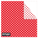 Χαρτόνι Χειροτεχνίας Διπλής Όψης Πουά Κόκκινο 50x70εκ. - FabiCraft