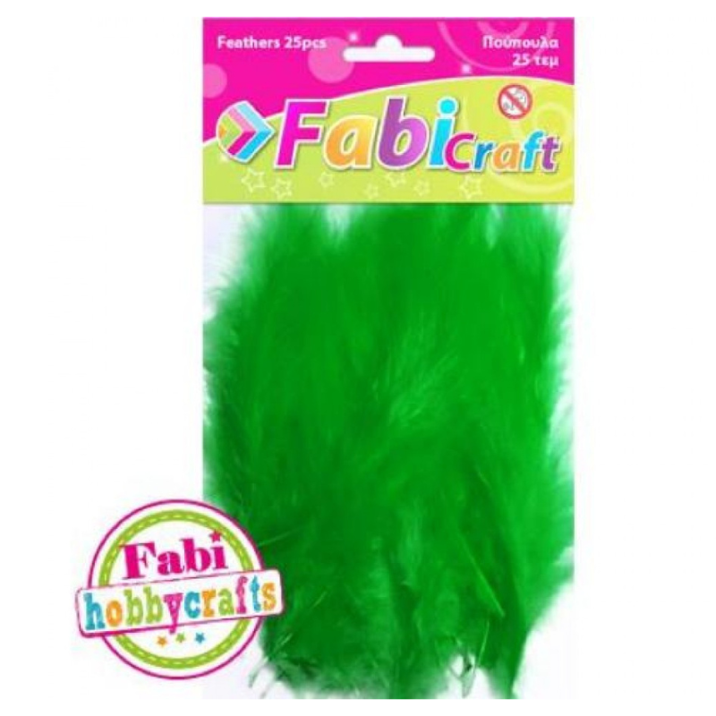 Feathers - Feathers various Colors 25Pcs - FabiCraft