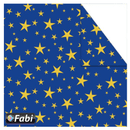 Χαρτόνι Χειροτεχνίας Διπλής Όψης "Μπλε Αστέρια" 50x70εκ. - FabiCraft