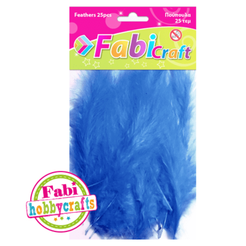 Feathers - Feathers various Colors 25Pcs - FabiCraft