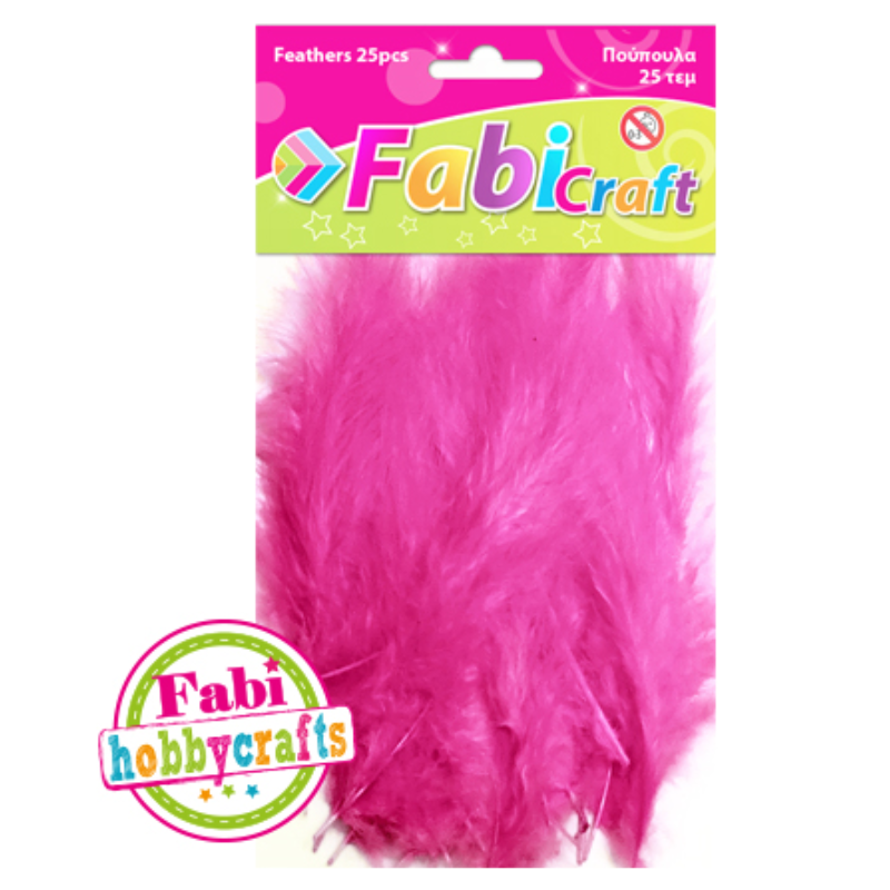 Feathers - Feathers various Colors 25Pcs - FabiCraft