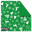 Χαρτόνι Χειροτεχνίας Διπλής Όψης "Green Xmas Decor" 50x70εκ. - FabiCraft