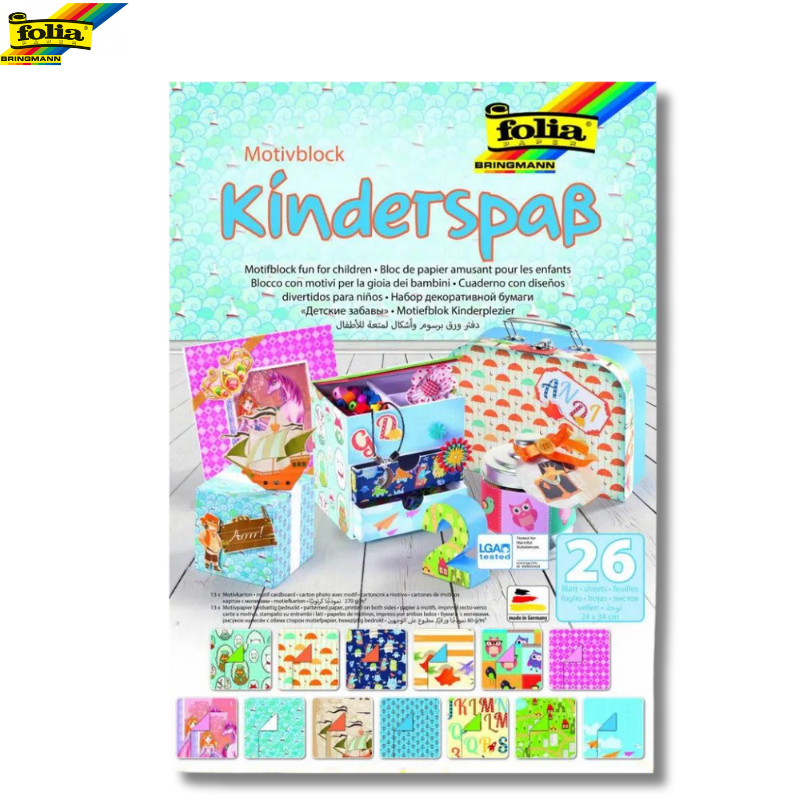 Patterned Paper Pads 24x34cm "Children's Themes" 26 Sheets
