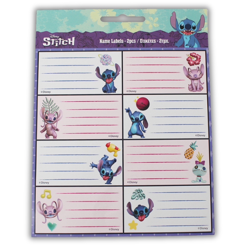 Αυτοκόλλητες Σχολικές Ετικέτες "Stitch" - Gim