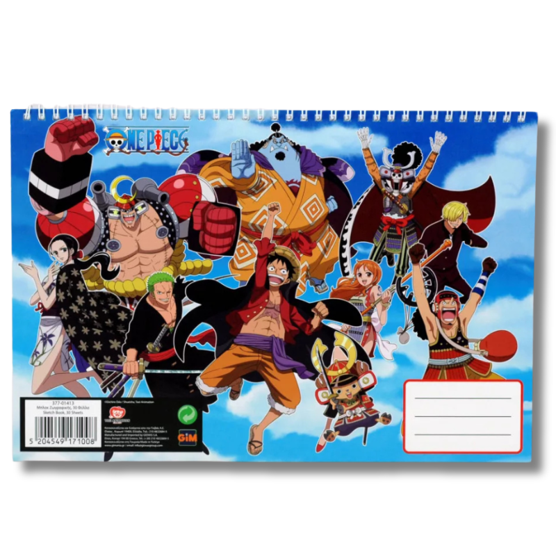 Μπλοκ Ζωγραφικής Α4 "One Piece" - Gim