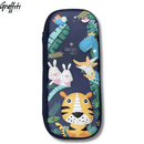 Κασετίνα 3D Τετράγωνη Διπλή Ζούγκλα - Graffiti