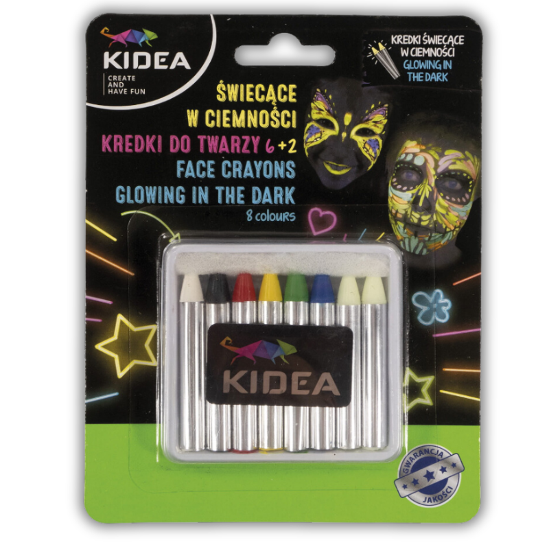 Χρώματα Προσώπου Glow in the Dark - Kidea