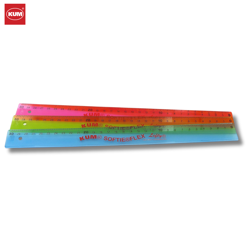 Ruler for Left-Handers 30cm Softie &amp; Flex - Kum