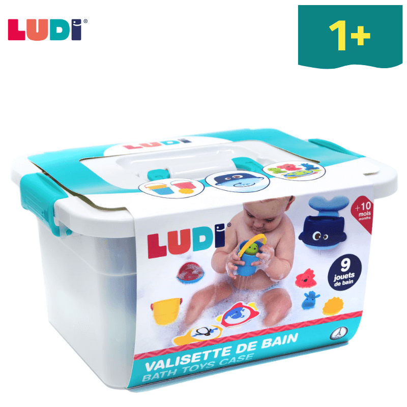 Ludi Σετ παιχνιδιών μπάνιου σε βαλιτσάκι αποθήκευσης