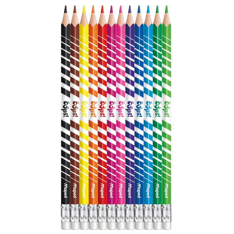 Colored pencils with eraser Color Peps Oops 12 pcs 832812- Maped