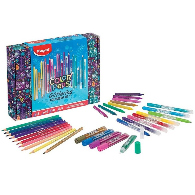 Σέτ Βαλιτσάκι Ζωγραφικής Color'Peps Glittering Colouring Kit - Maped