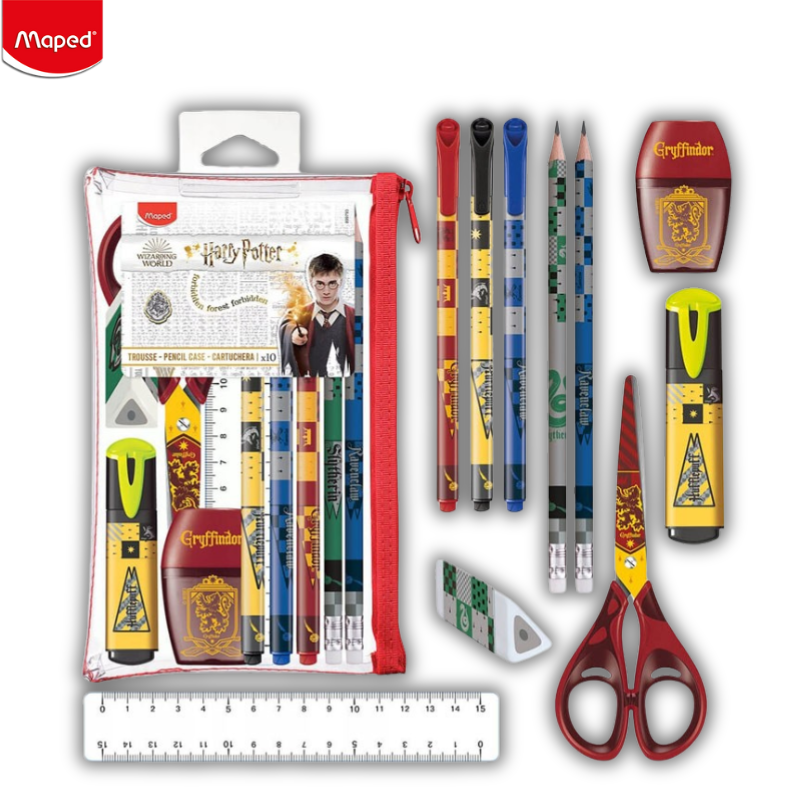 School Stationery Set Harry Potter Case - Maped