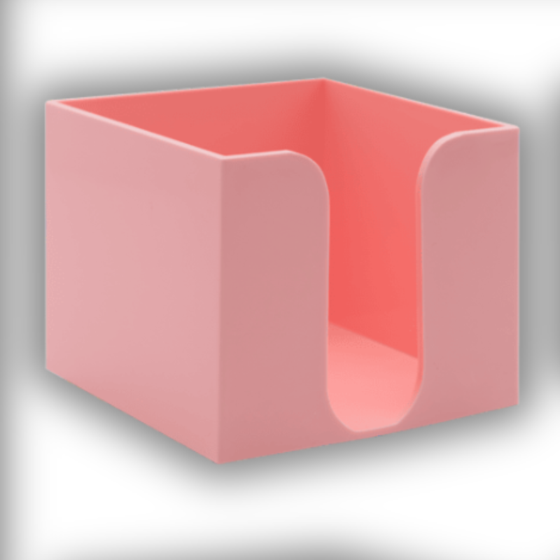 Cube for plastic notepads, pastel colors - Metron